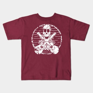 Skull and Crossed Guitars Kids T-Shirt